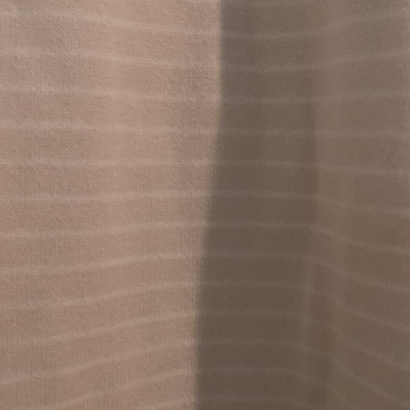 STRUCTURE light tan striped cotton V-Neck Sweater - Picture 3 of 6